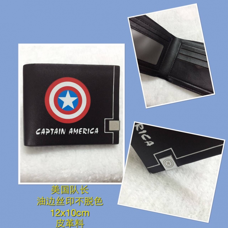 Wallet The avengers allianc Captain America  Leather Wallet