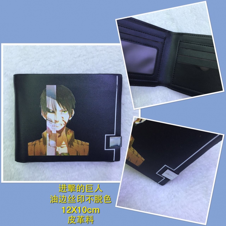 Wallet Shingeki no Kyojin Eren Leather Wallet