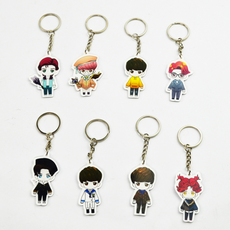 Acrylic Key Chain EXO Price For 40 Pcs Mixed Out