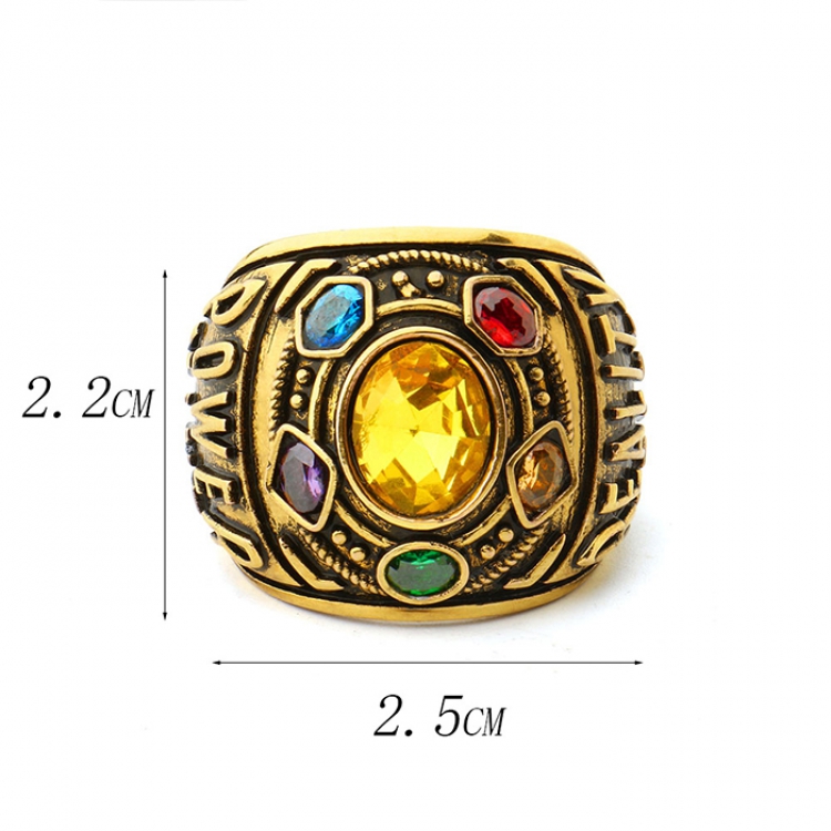Ring avengers：Infinity War Thanos  25g Price For 12 Pcs SIZE 7 8 9 10 11 12 total 6 size