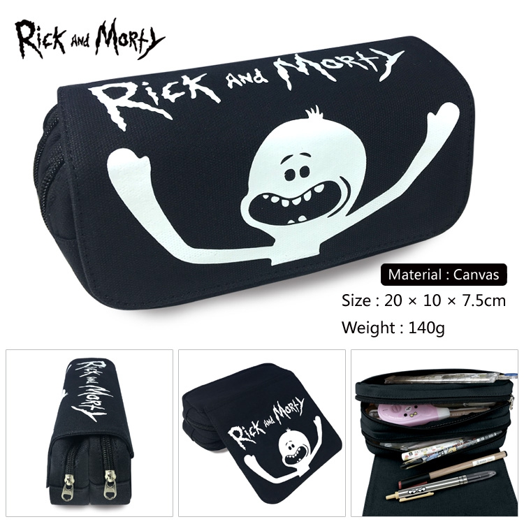 Canvas Pencil Bag Rick and Morty