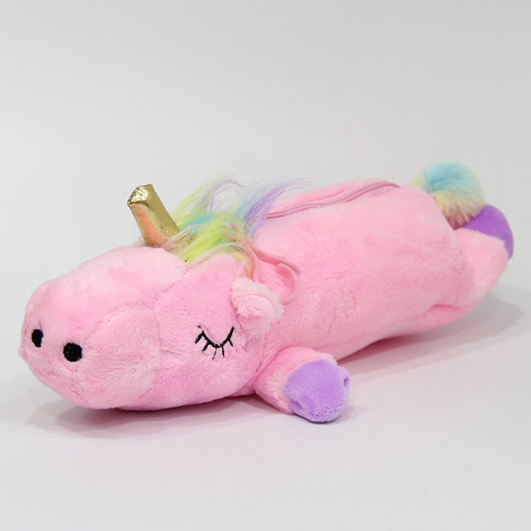 Pencil Bag Unicorn Pink 30CM80g