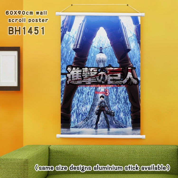 (60X90)BH1451 Wall Scroll Shingeki no Kyojin