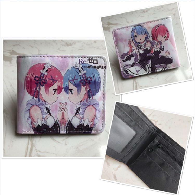 Full Color PU Short  Wallet Re:Zero kara Hajimeru Isekai Seikatsu