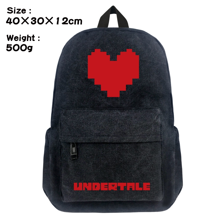 Canvas Bag Undertale Backpack