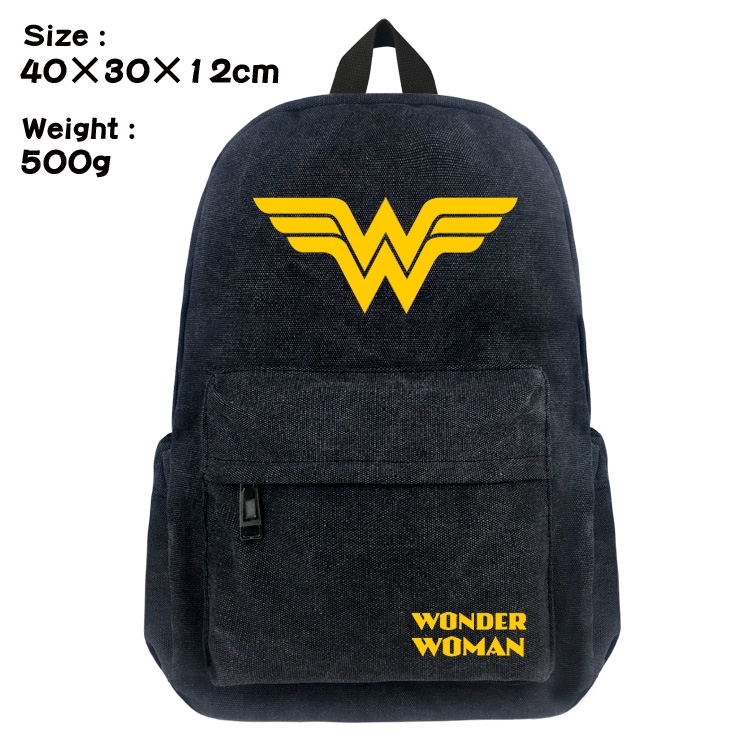 Canvas Bag Justice League Wonder Woman Backpack