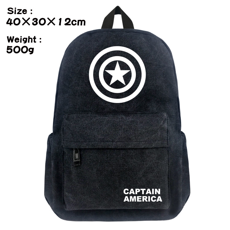 Canvas Bag The avengers allianc Captain America Backpack