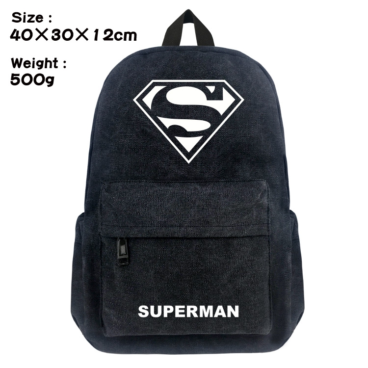 Canvas Bag Justice League  Super Man Backpack