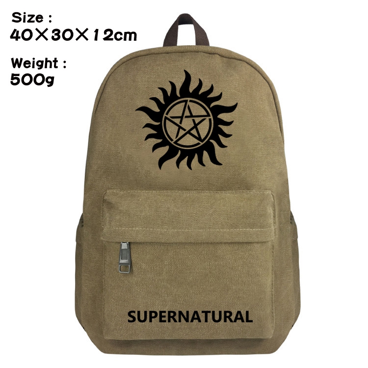 Canvas Bag Supernatural Backpack