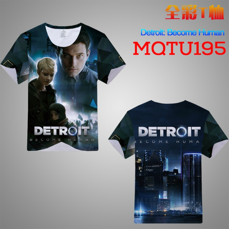 T-shirt Detroit: Become Huma Double-sided M L XL XXL XXXL MQTU195
