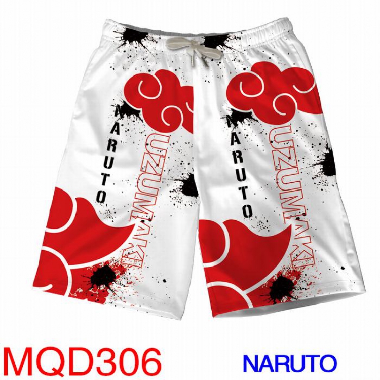 Naruto MQD306 beach shorts M, LX, XL, XXL, XXXL