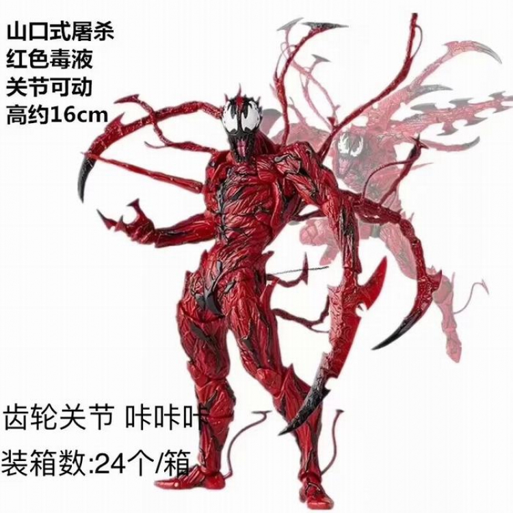 The Amazing Spider-man Yamaguchi-style ocean hall anti-hero Venom red venom slaughter movable Figure 16CM a box of 24