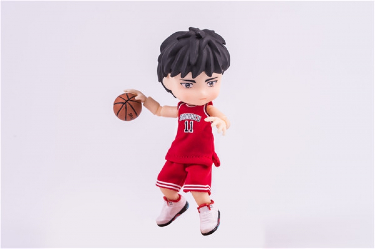 Slam Dunk Rukawa Maple Red No. 11 Real Clothes Moveable Figure 36 boxes 10cm