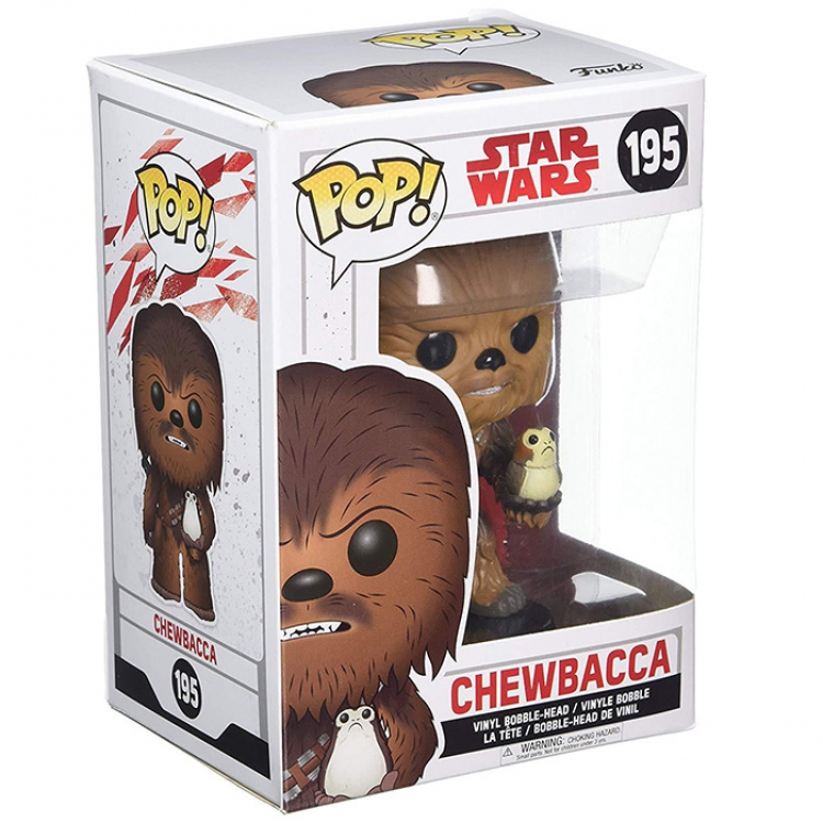 Star Wars Chewbacca FUNKO-POP195 Boxed Figure High 10CM