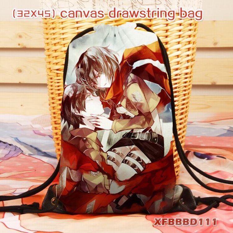 Shingeki no Kyojin Anime canvas backpack 32X45CM XFBBBD111