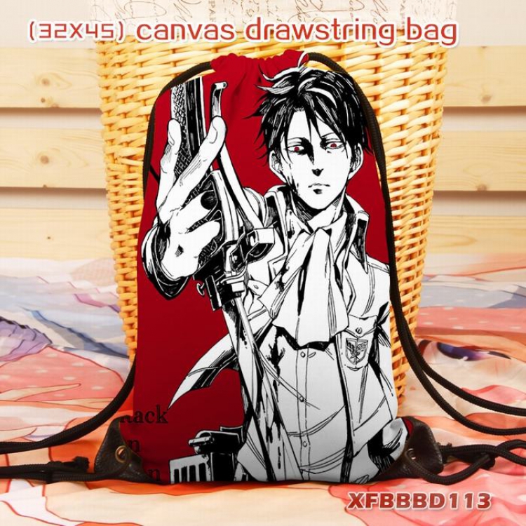 Shingeki no Kyojin Anime canvas backpack 32X45CM XFBBBD113