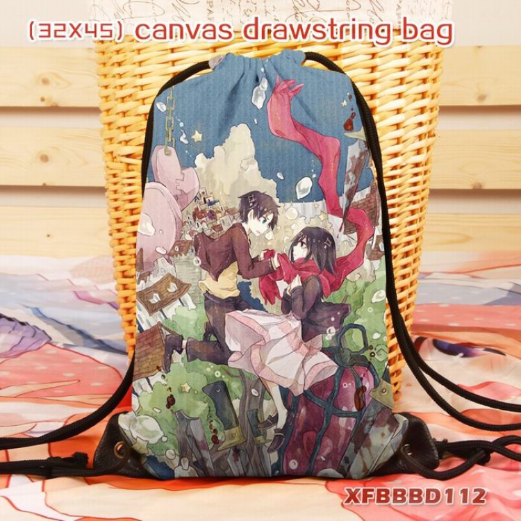 Shingeki no Kyojin Anime canvas backpack 32X45CM XFBBBD112