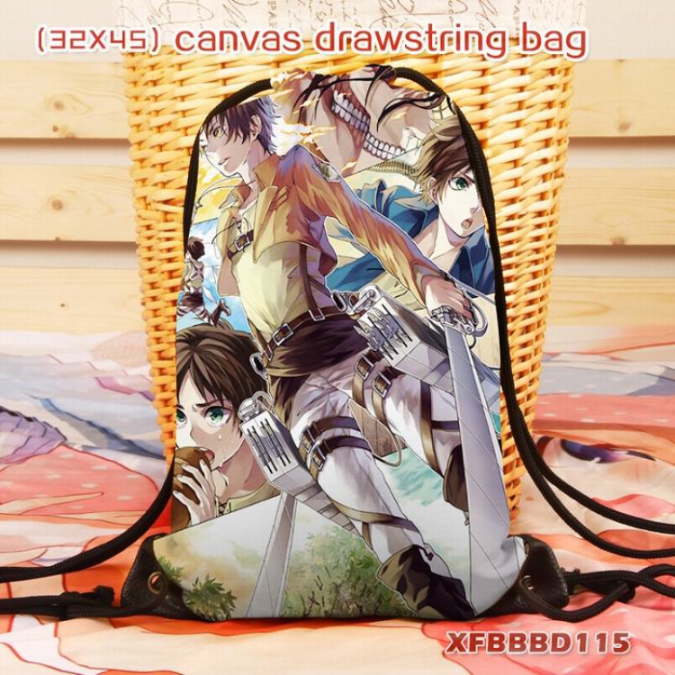Shingeki no Kyojin Anime canvas backpack 32X45CM XFBBBD115