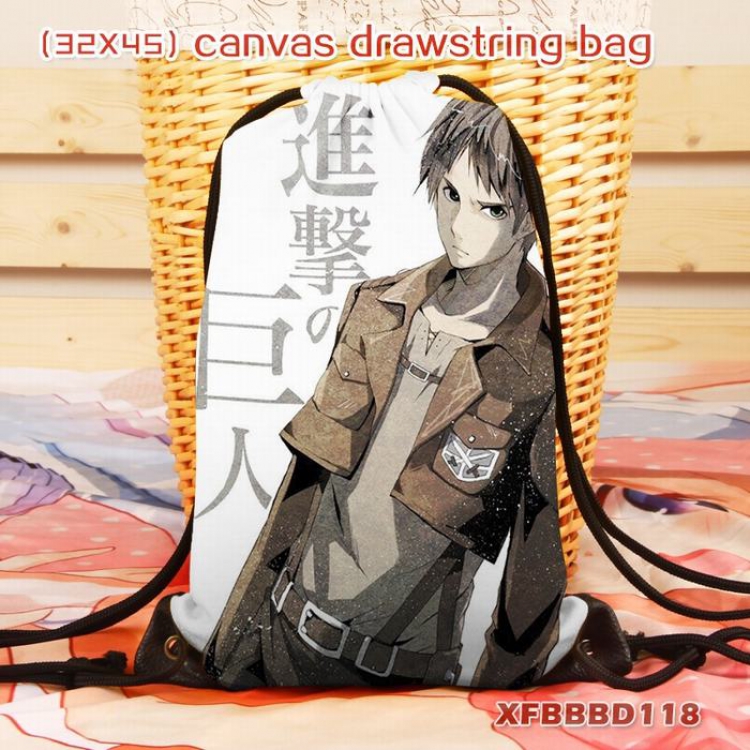 Shingeki no Kyojin Anime canvas backpack 32X45CM XFBBBD118