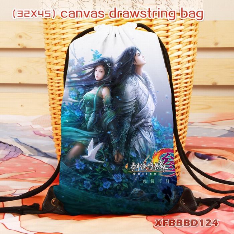 Sword heroes fate game canvas backpack 32X45CM XFBBBD124