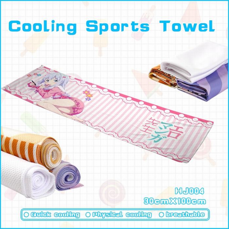 Ero Manga Sensei Anime Cold sensation movement Sweat towel 30X100CM HJ004