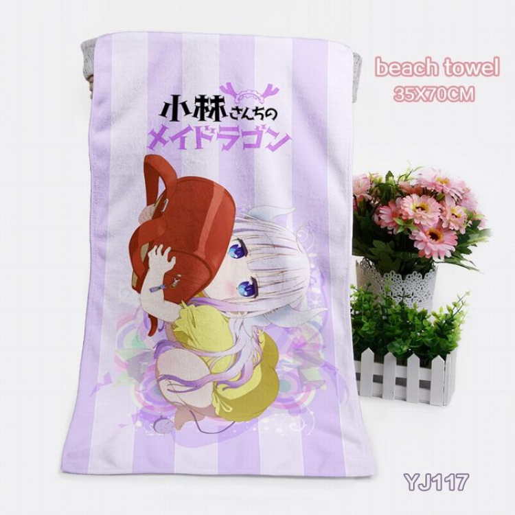 Miss Kobayashis Dragon Maid Anime bath towel 35X70CM YJ117