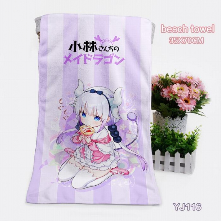 Miss Kobayashis Dragon Maid Anime bath towel 35X70CM YJ116