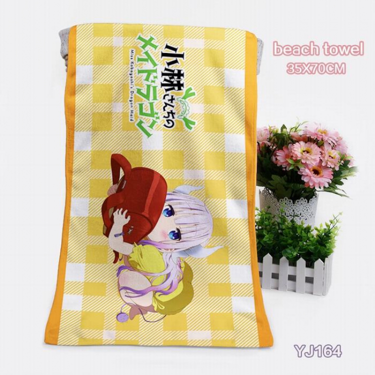 Miss Kobayashis Dragon Maid Anime bath towel 35X70CM YJ164