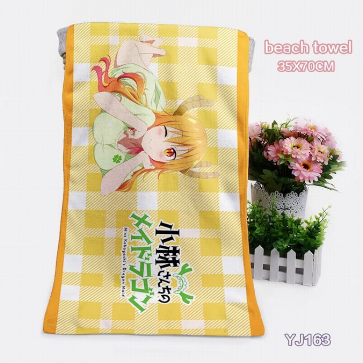 Miss Kobayashis Dragon Maid Anime bath towel 35X70CM YJ163