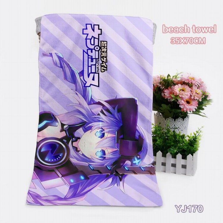 Hyperdimension Neptunia Anime bath towel 35X70CM YJ170