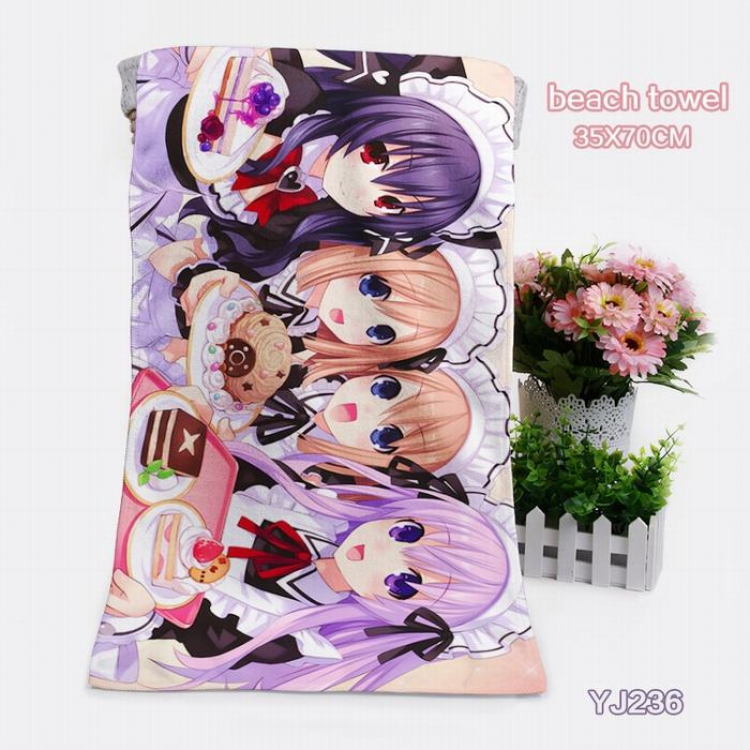 Hyperdimension Neptunia Anime bath towel 35X70CM YJ236