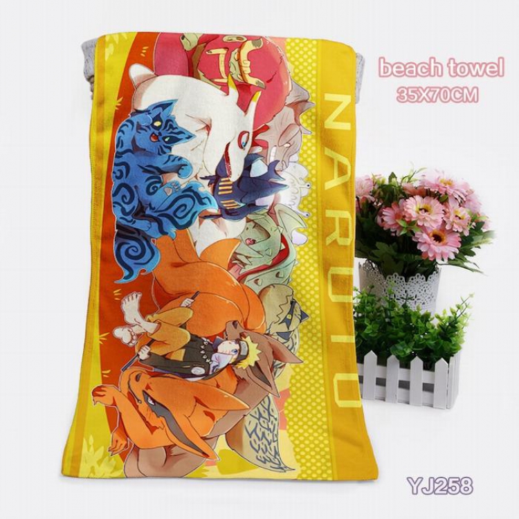 Naruto Anime bath towel 35X70CM YJ258