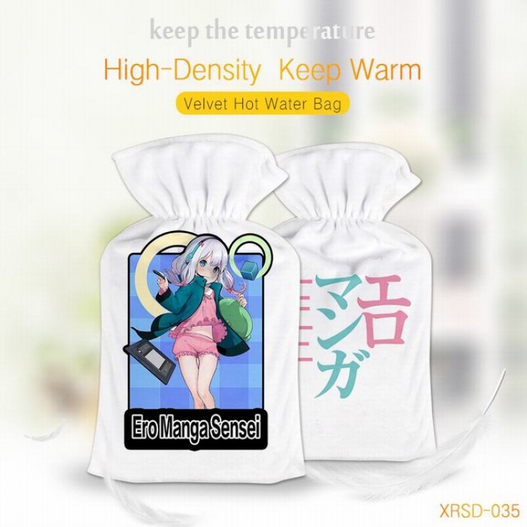 Ero Mange Sensei Anime Fine plush Can be wash rubber Warm water bag XRSD035