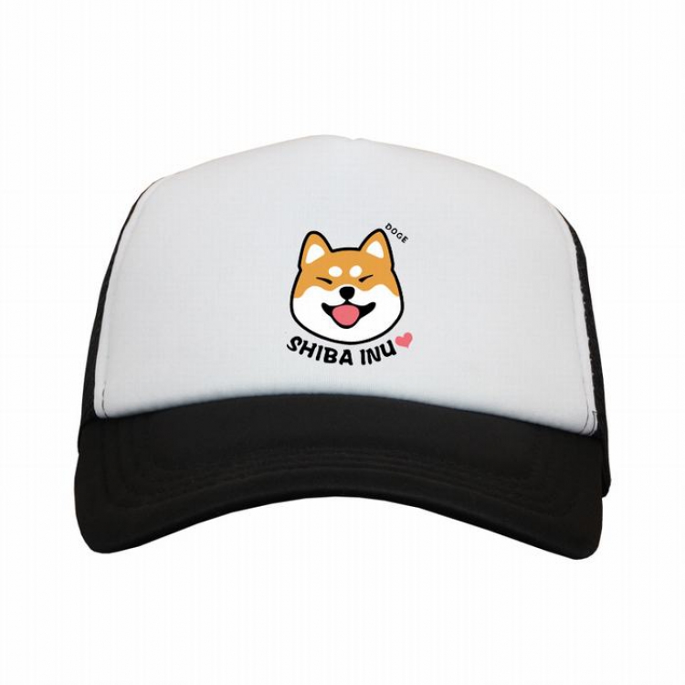 Doge Black and white reseau Breathable Hat