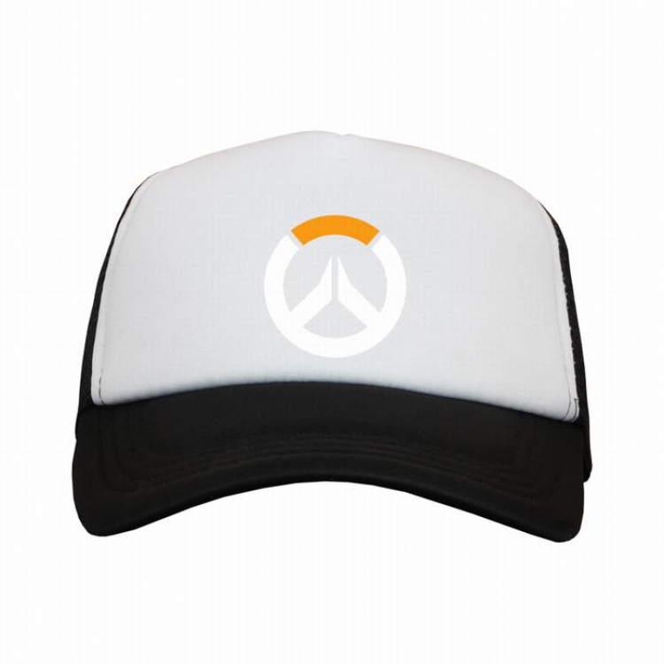 Overwatch Black and white reseau Breathable Hat