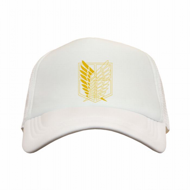 Shingeki no Kyojin white reseau Breathable Hat A style