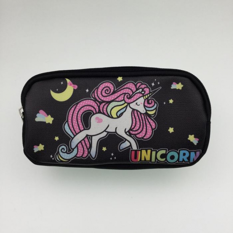 Unicorn waterproof Hemp gauze Pencil Bag E Style 20X10X6.5CM