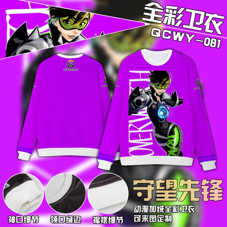 Overwatch Full Color Plush sweater QCWY081 S M L XL XXL XXL