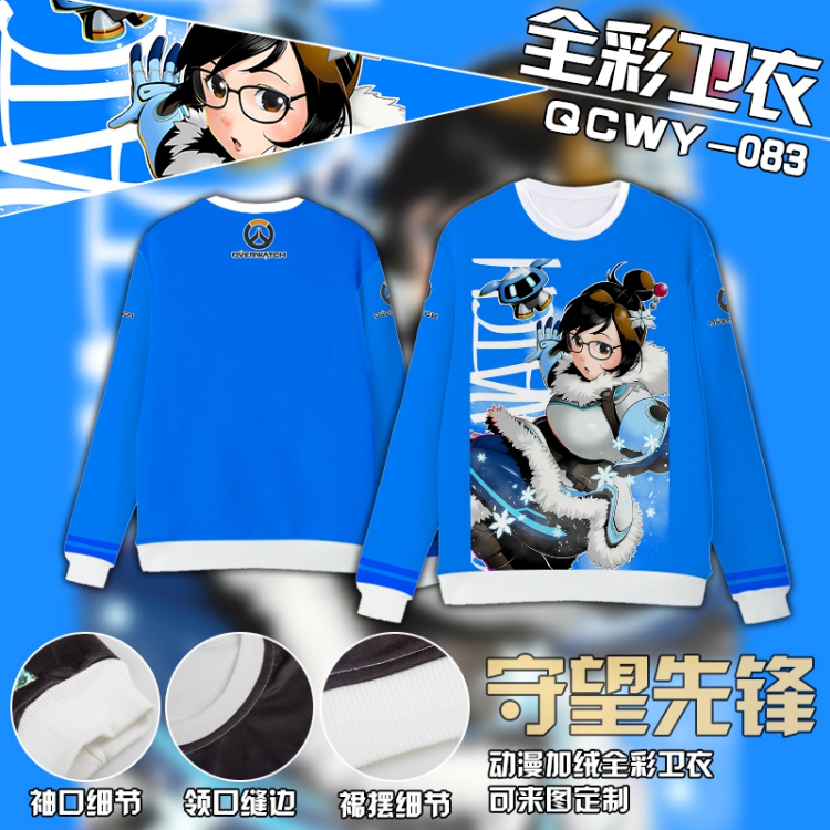 Overwatch Full Color Plush sweater QCWY083 S M L XL XXL XXL