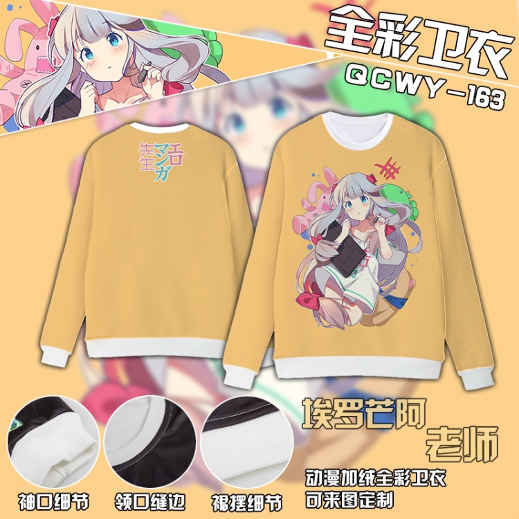 Ero Manga Sensei Anime Full Color Plush sweater QCWY163 S M L XL XXL XXL