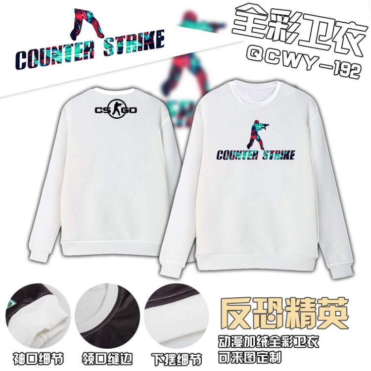Counter-Strike game Full Color Plush sweater QCWY192 S M L XL XXL XXL