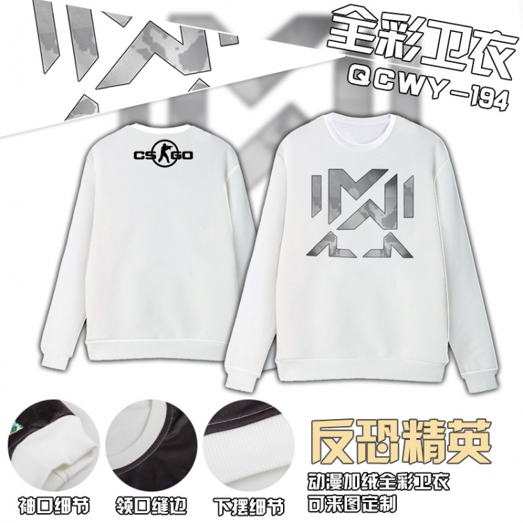 Counter-Strike game Full Color Plush sweater QCWY194 S M L XL XXL XXL