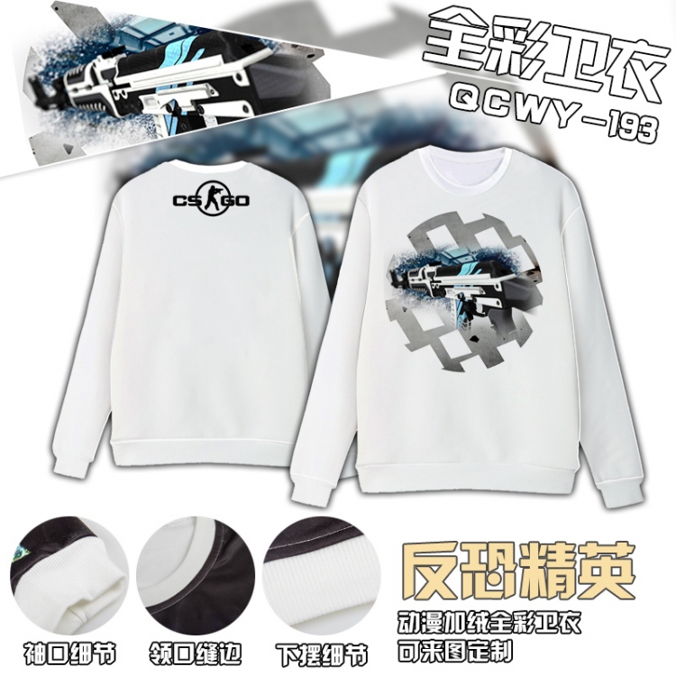 Counter-Strike game Full Color Plush sweater QCWY193 S M L XL XXL XXL