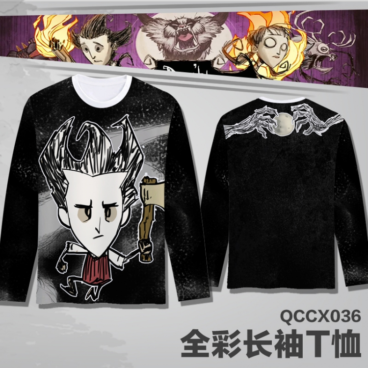 Don't Starve Anime Full Color Long sleeve t-shirt S M L XL XXL XXXL QCCX036