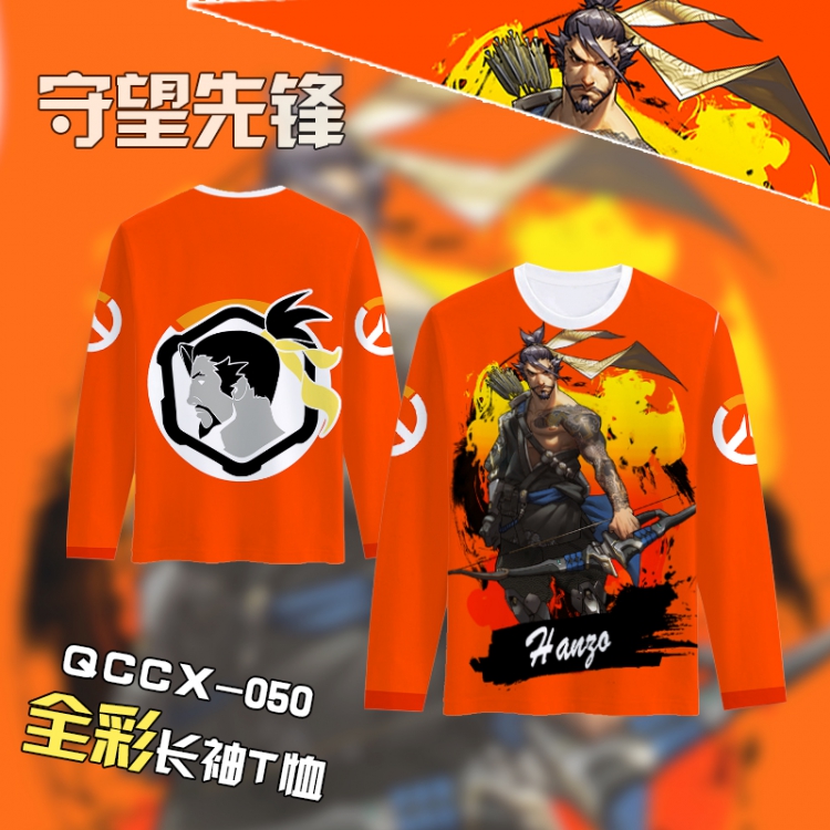 Overwatch Anime Full Color Long sleeve t-shirt S M L XL XXL XXXL QCCX050