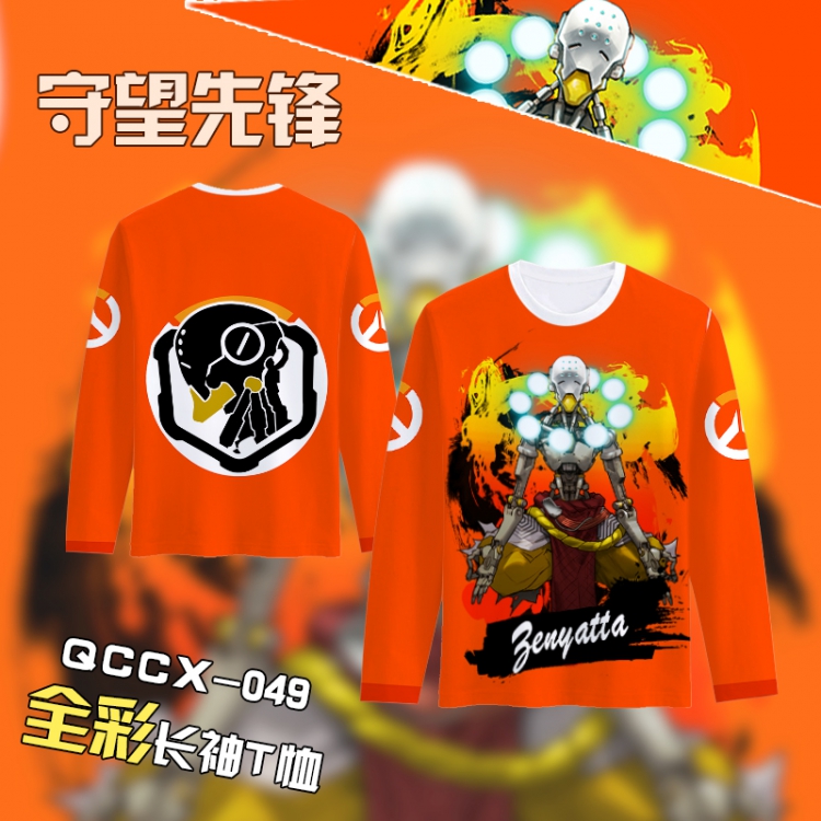 Overwatch Anime Full Color Long sleeve t-shirt S M L XL XXL XXXL QCCX049