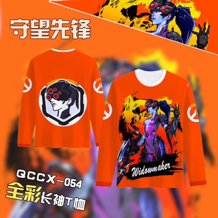 Overwatch Anime Full Color Long sleeve t-shirt S M L XL XXL XXXL QCCX054