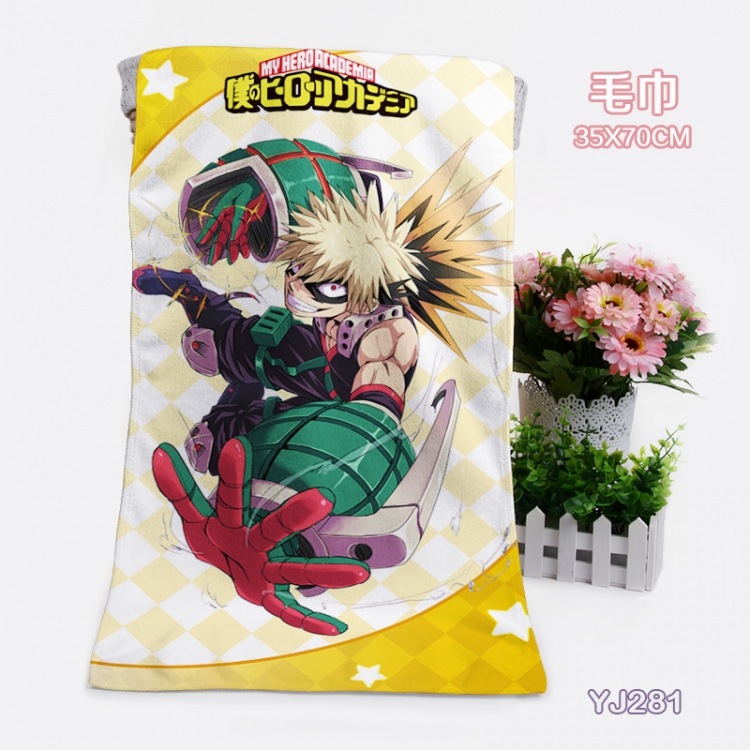 My Hero Academia Anime Bath towel （35X70）YJ281