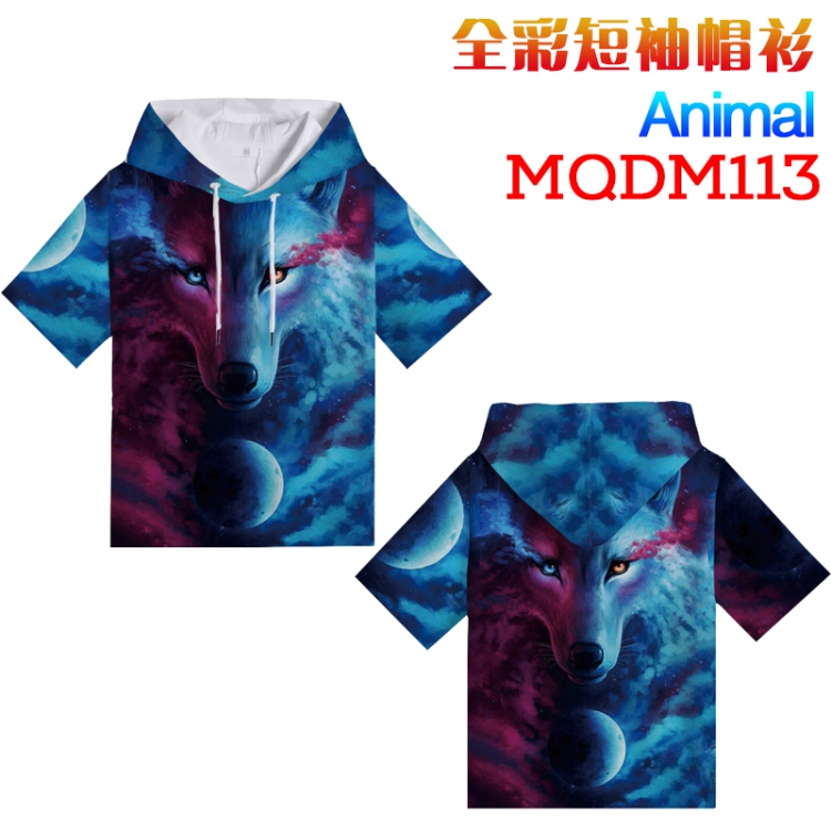 Animal Series Full Color Short sleeve T-shirt Hoodie S M L XL XXL  XXXL MQDM113