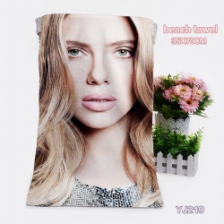 Scarlett Johansson bath towel ...